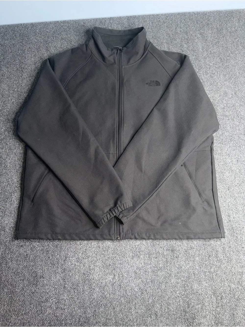 The North Face Men's Gray Full-Zip Lightweight Fleece Jacket